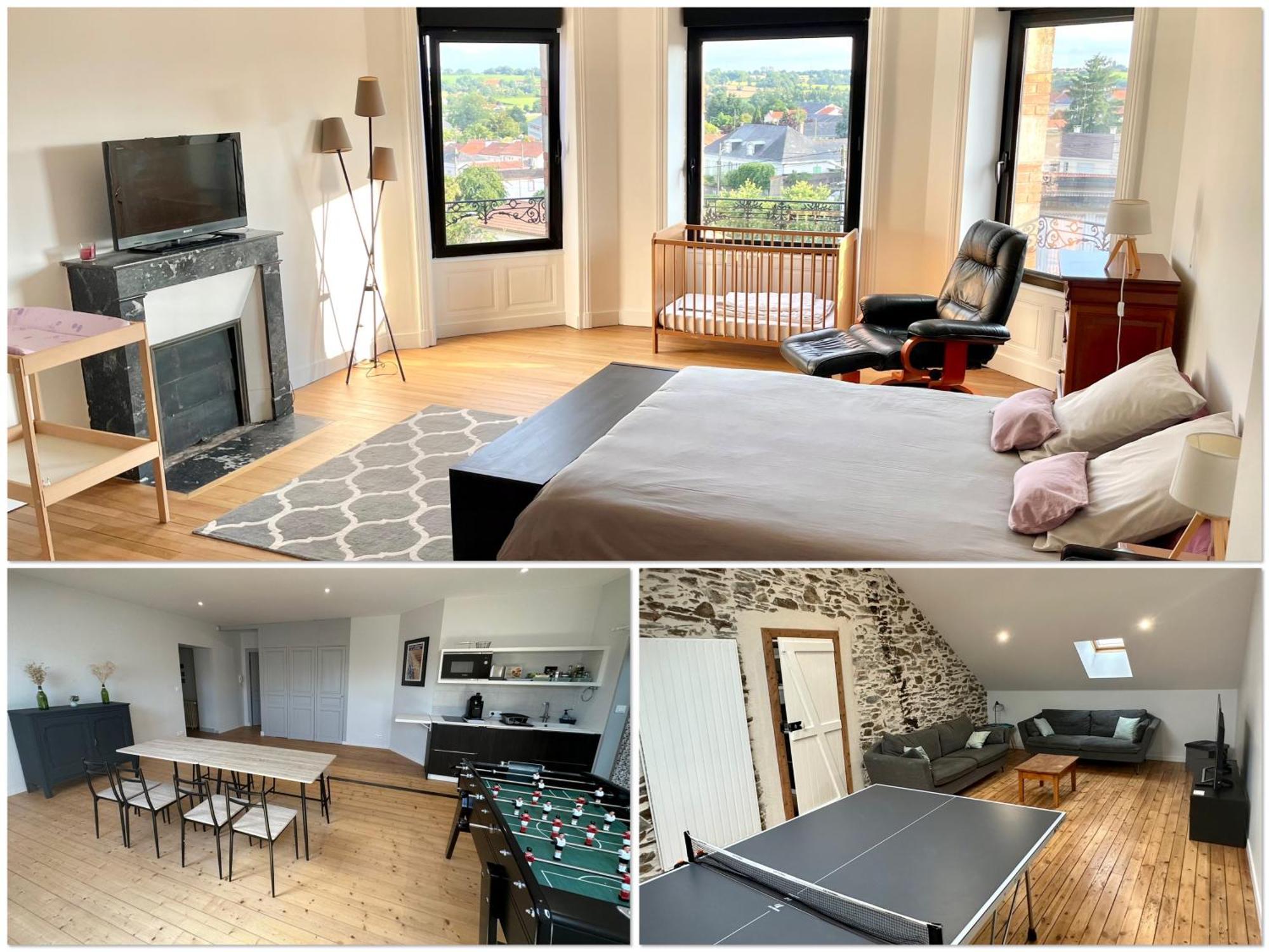 Appartement 160M2 - 2E Etage Maison De Maitre Beaupréau-en-Mauges Eksteriør billede